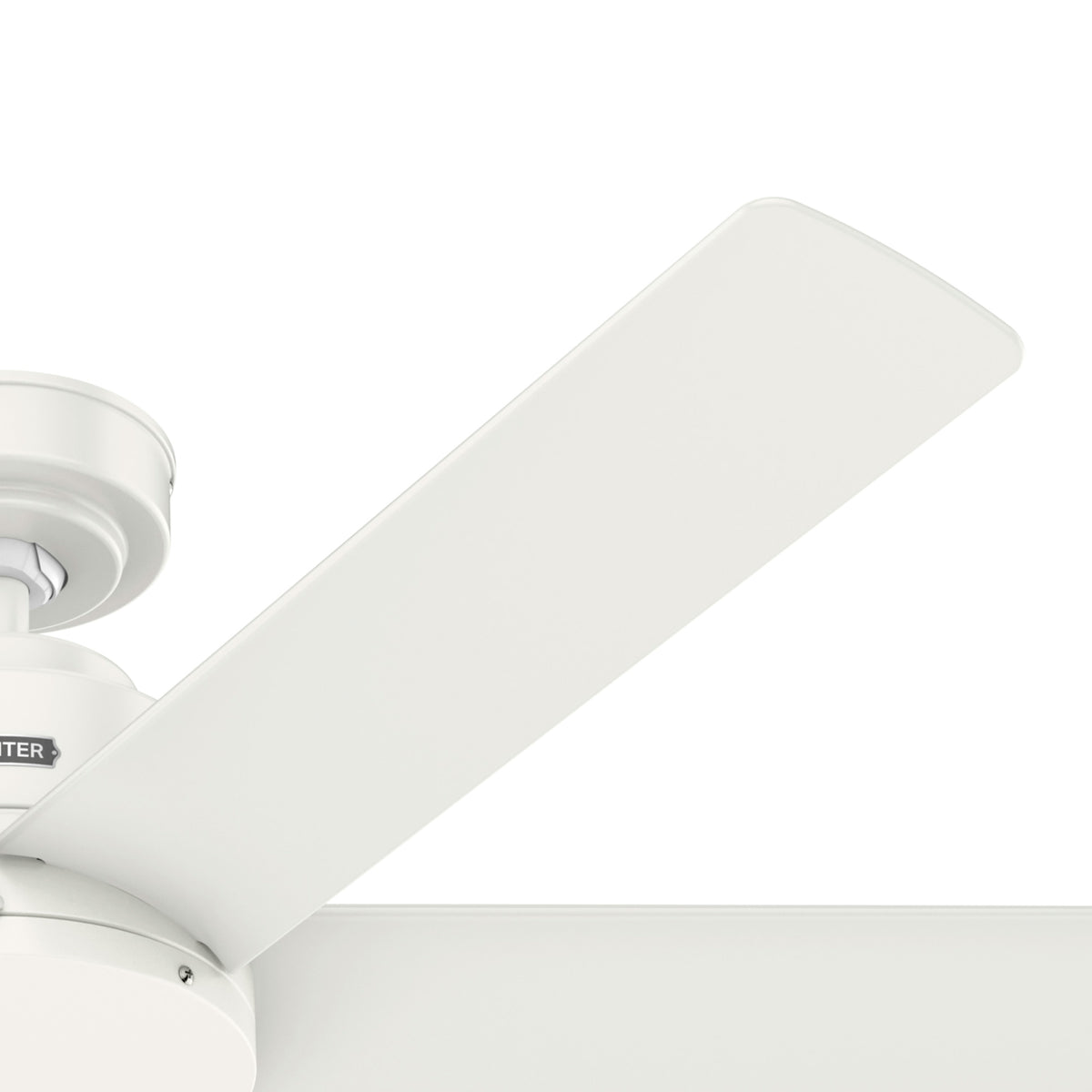 52 inch Kennicott Fresh White Damp Rated Ceiling Fan and Wall Control