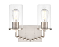 13'' Beverlly Brushed Nickel 2 Light Bath Vanity
