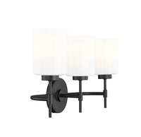 22'' Keylee Matte Black 3 Light Bath Vanity
