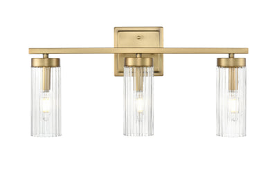 21'' Iversen Vintage Brass 3 Light Bath Vanity