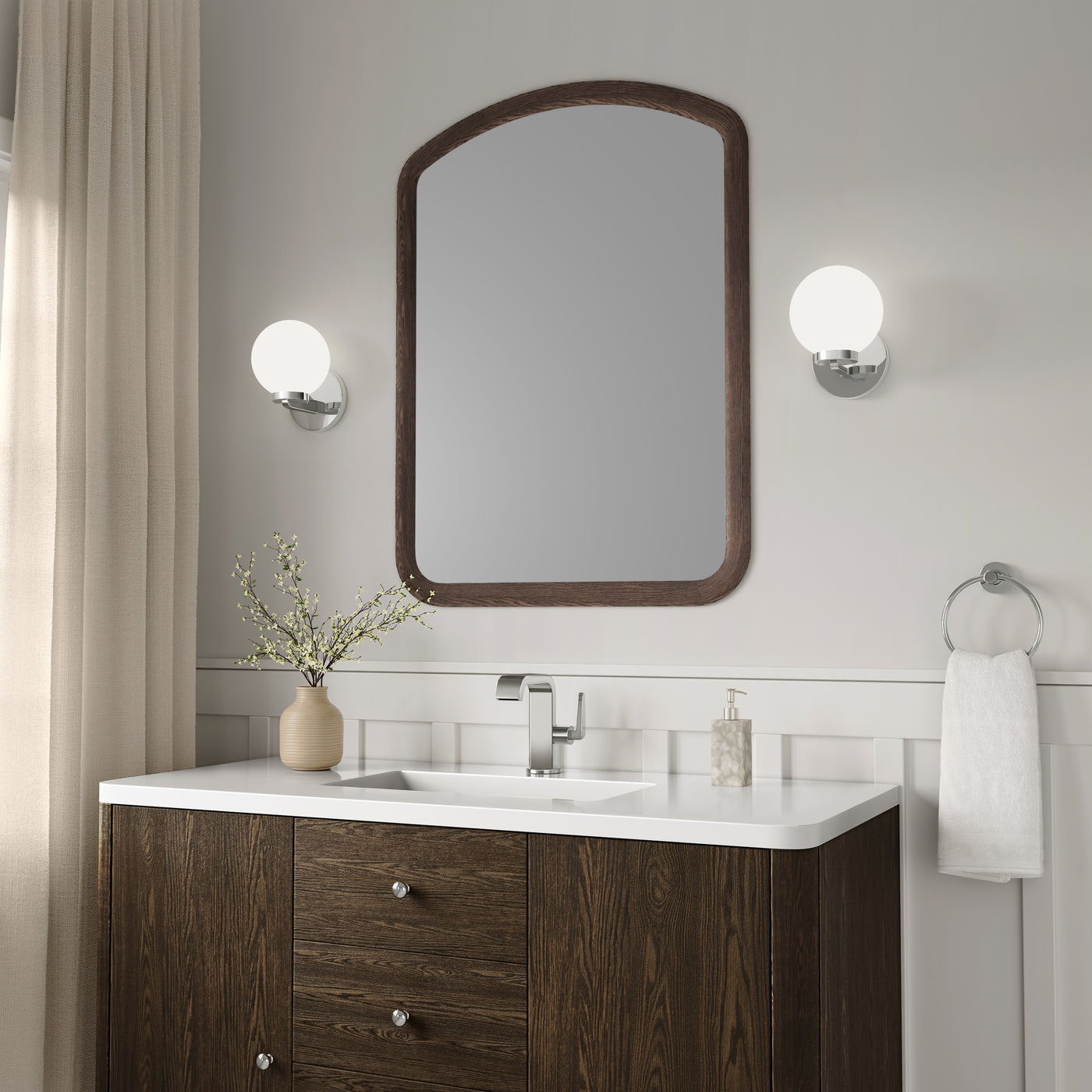 6'' Ardeva Chrome 1 Light Wall Sconce