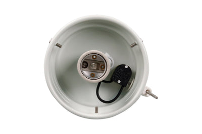 4.5-inch White Outdoor Fan Light Kit Fitter