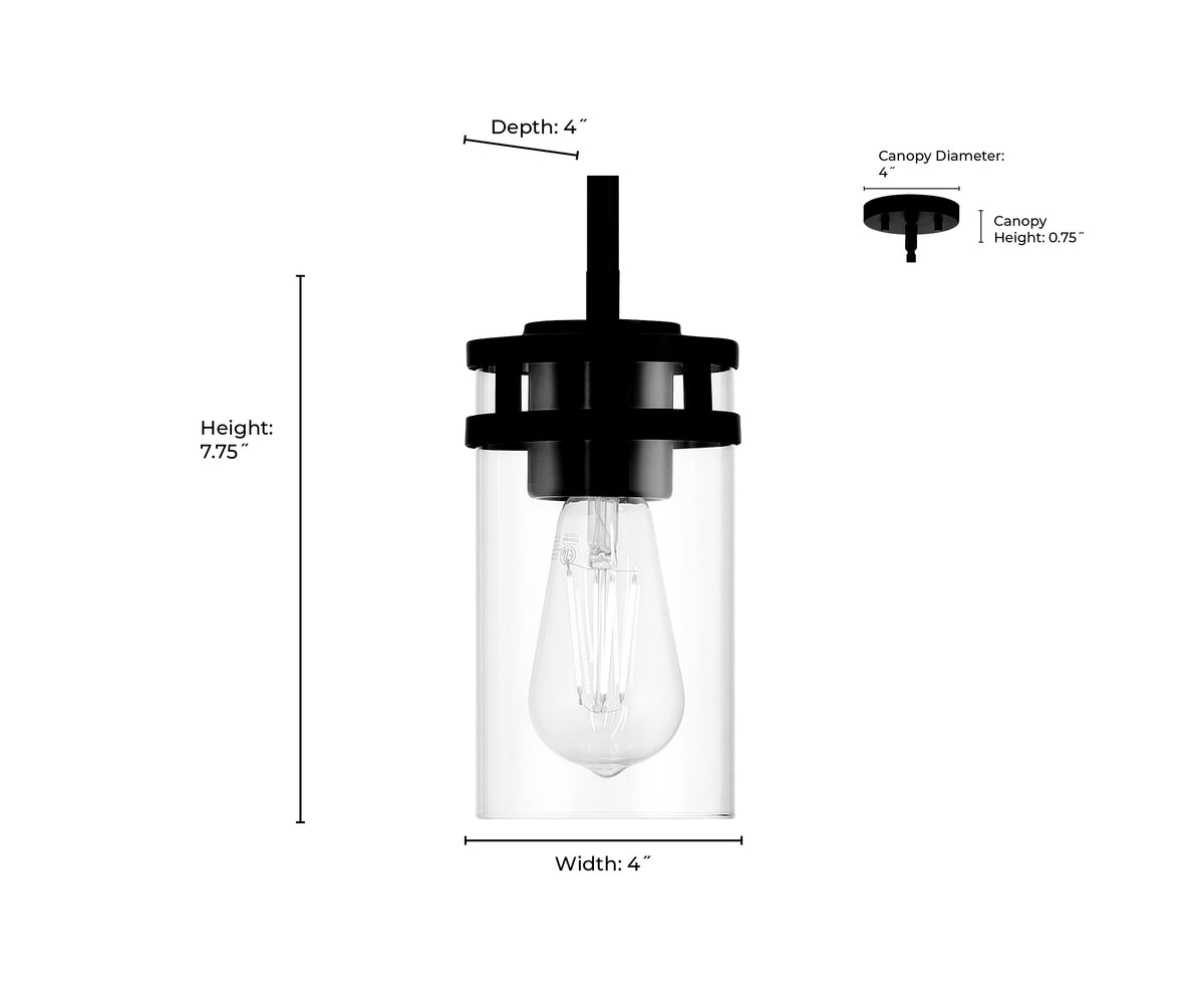 7.75'' Lunden Modern Gold 1 Light Mini Pendant
