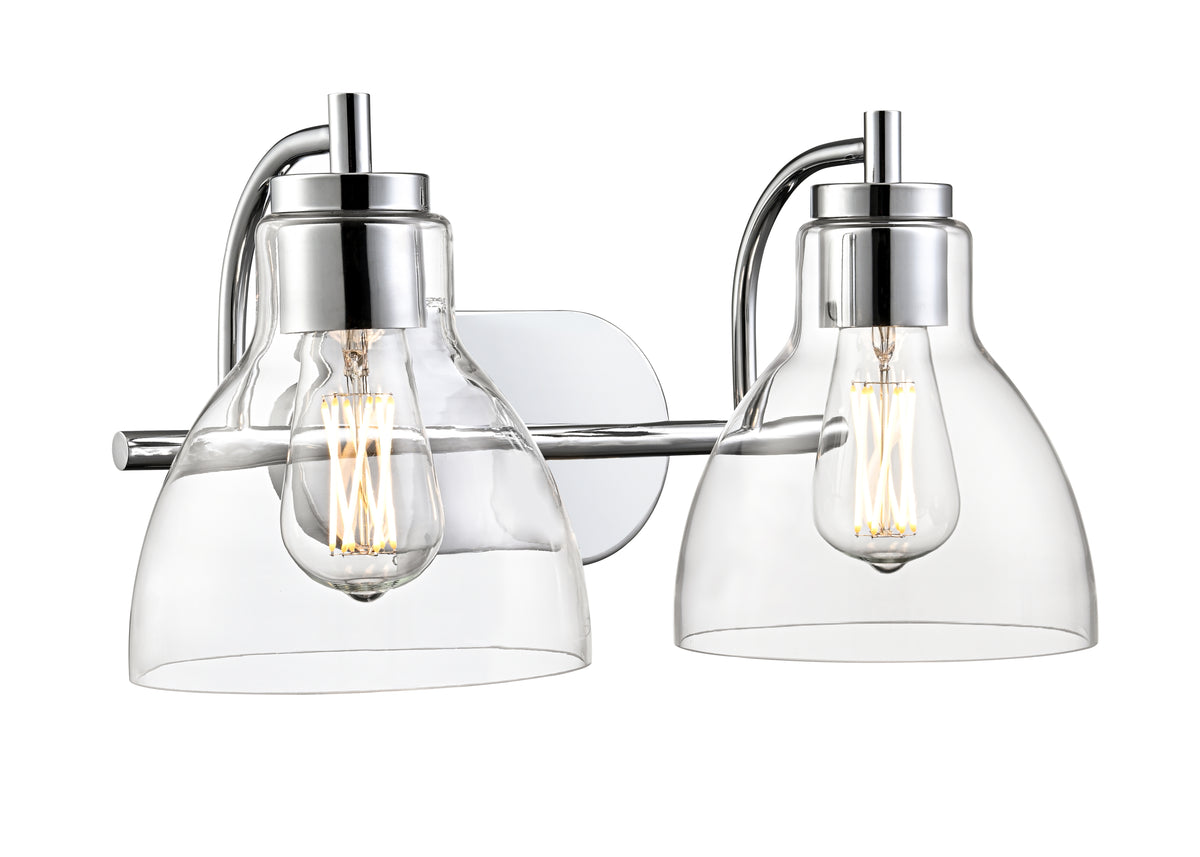 17.5'' Knightsdale Chrome 2 Light Bath Vanity
