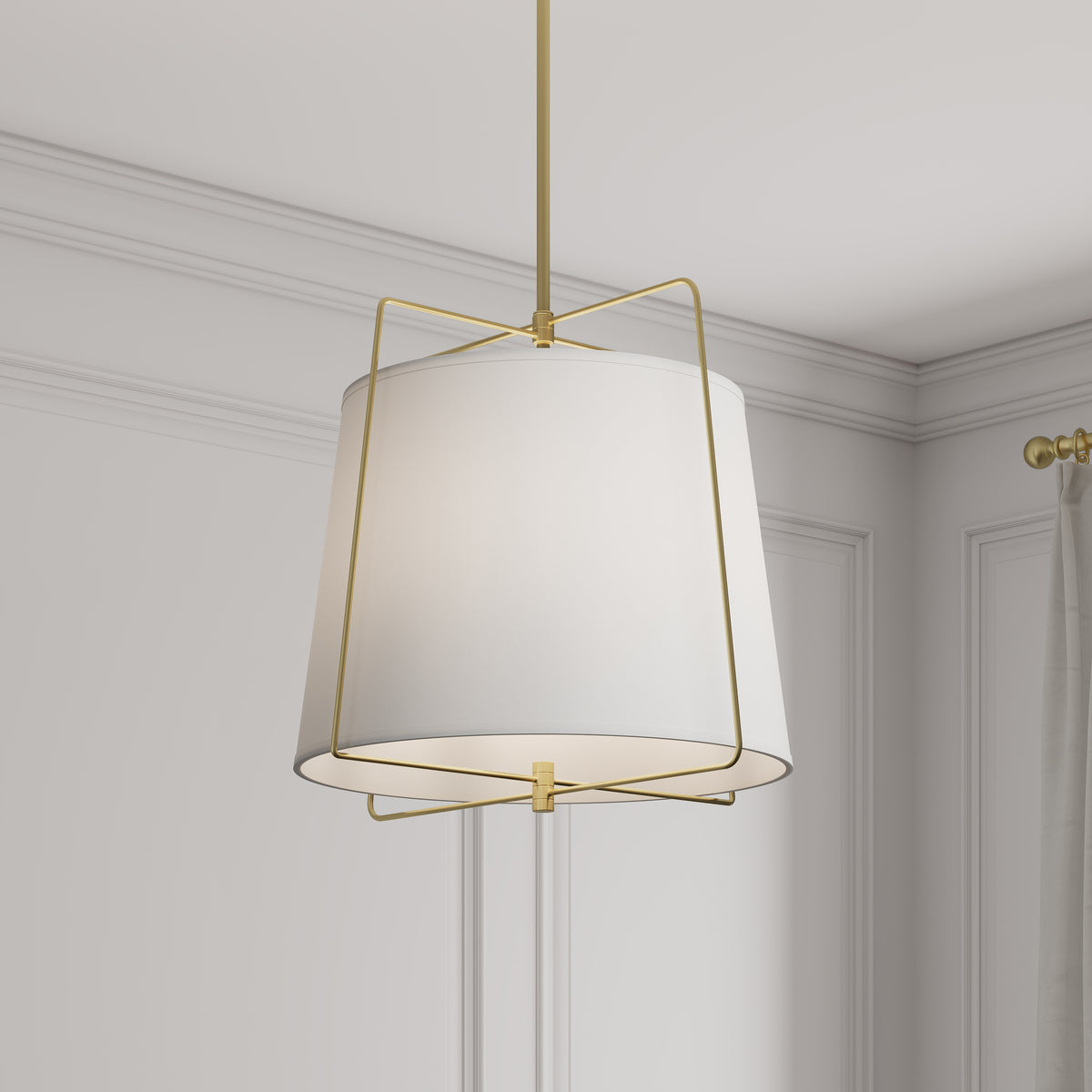 17.75'' Vellinor Vintage Brass 3 Light Pendant