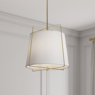 17.75'' Vellinor Vintage Brass 3 Light Pendant
