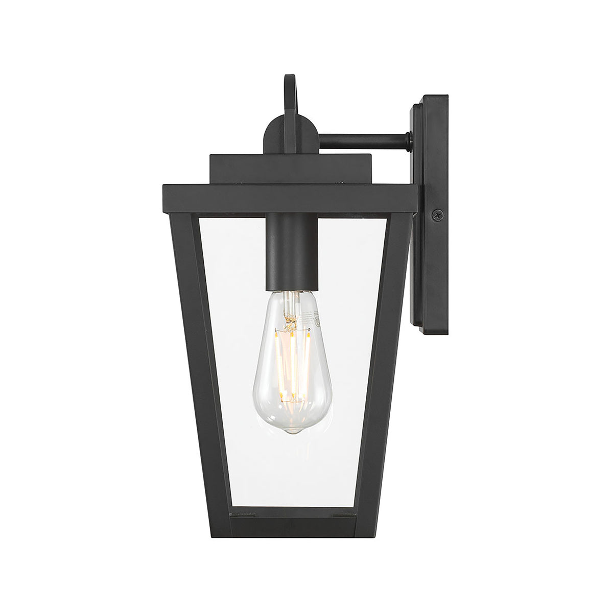 7'' Brenwick Powder Coated Black 1 Light Lantern