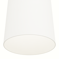 Canoga 6-inch White 3000K LED Flush Mount Ceiling Light with Metal Shade