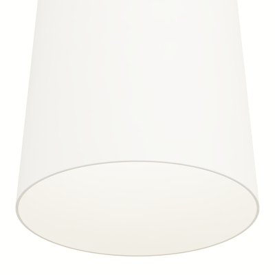 Canoga 6-inch White 3000K LED Flush Mount Ceiling Light with Metal Shade