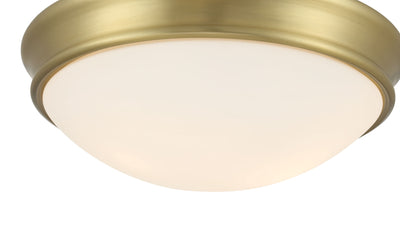 4.25'' Baumann Vintage Brass 2 Light Flush Mount