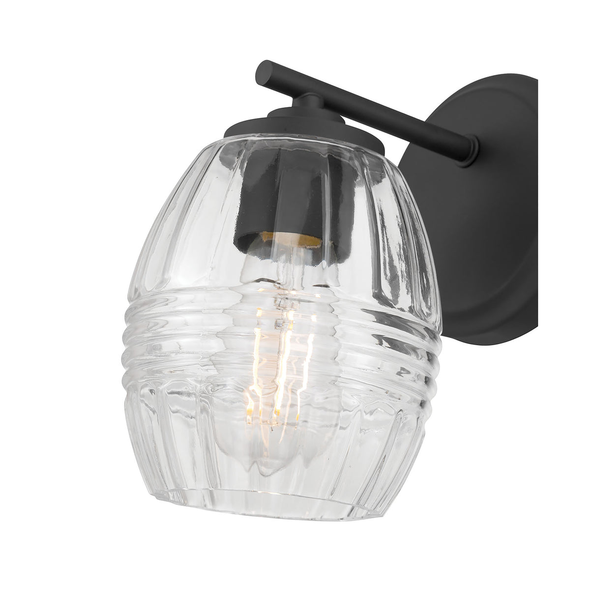 5.25'' Miravelle Matte Black 1 Light Wall Sconce