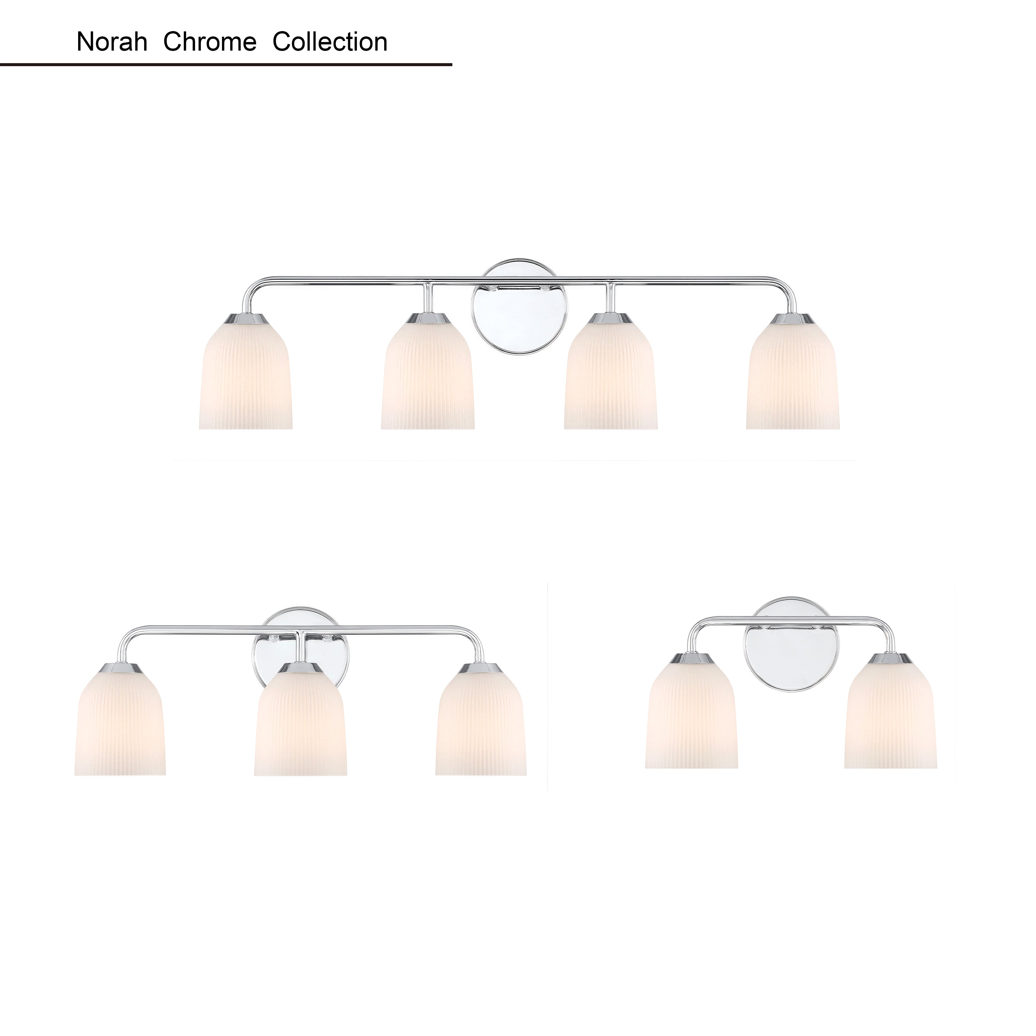 32'' Norah Chrome 4 Light Bath Vanity