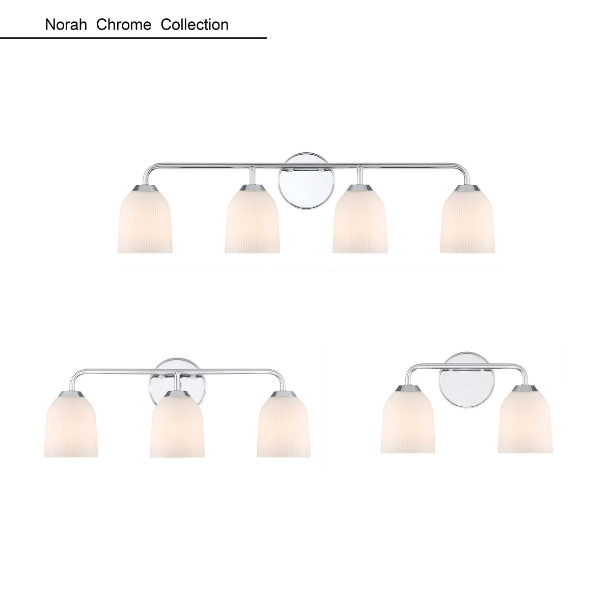 22.75'' Norah Chrome 3 Light Bath Vanity