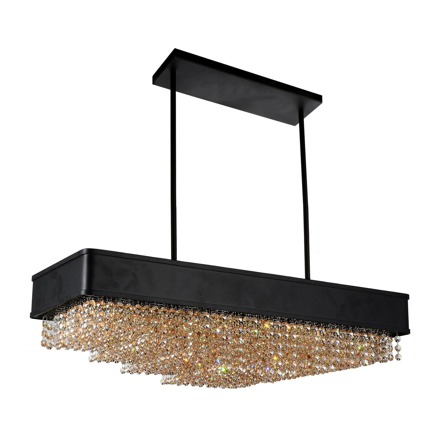 Medina 10 Light Black Chandelier