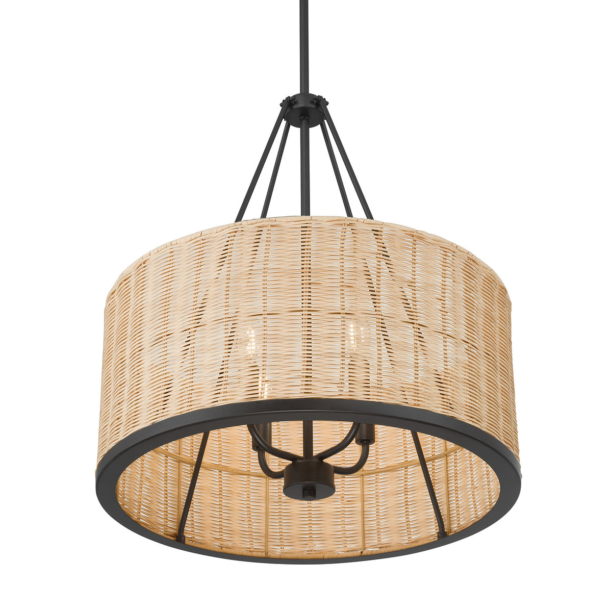 22'' Namiro Matte Black 4 Light Pendant