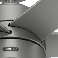 72 inch Solaria ENERGY STAR® Matte Silver Damp Rated Ceiling Fan with LED Light Kit and Wall Control