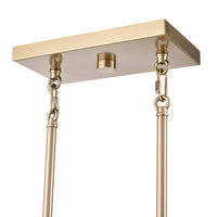 9.25'' Coretta Modern Gold 5 Light Linear Chandelier