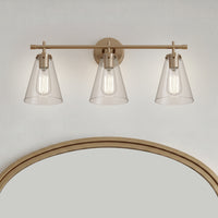 27'' Aliza Modern Gold 3 Light Bath Vanity