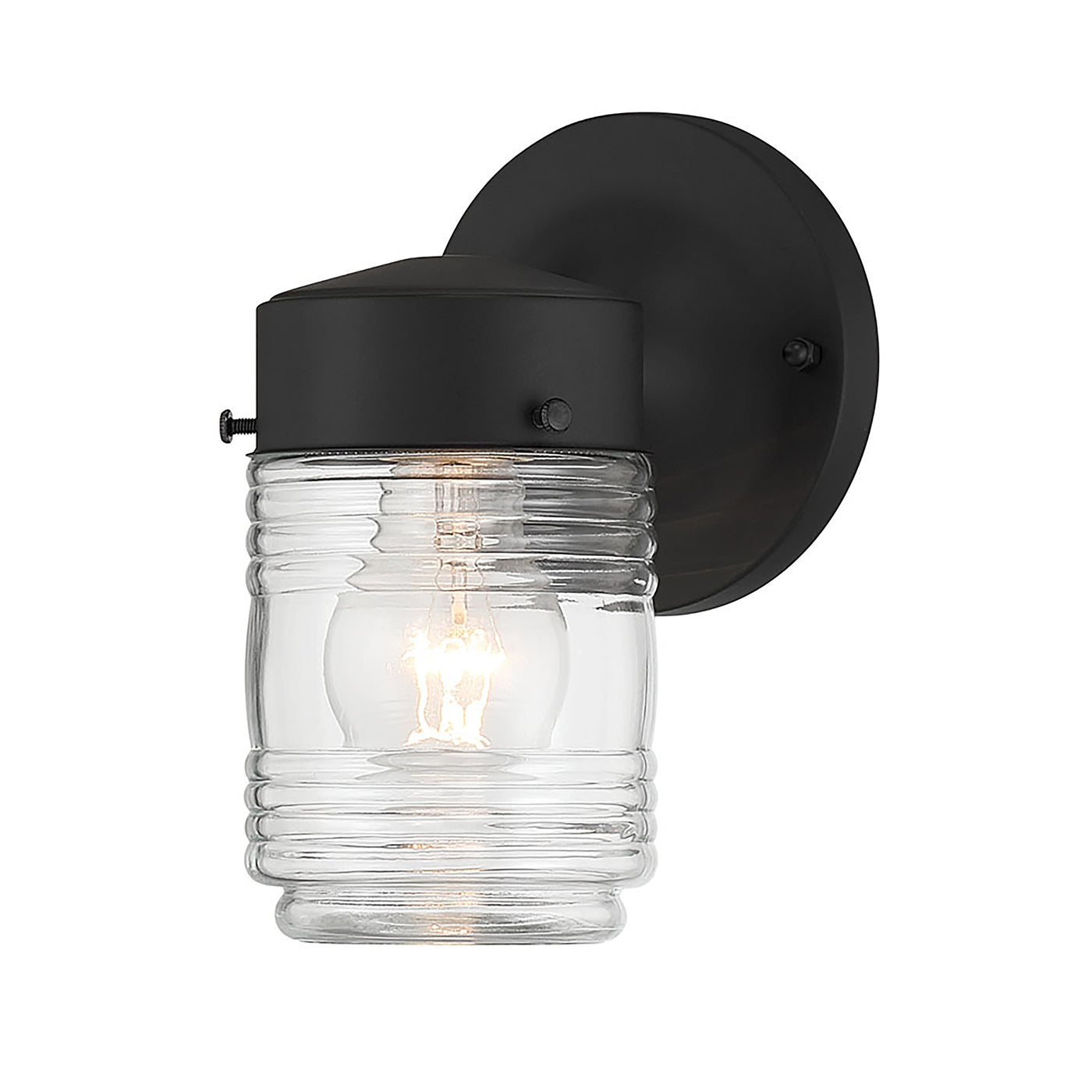 4.5'' Bravyn Powder Coated Black 1 Light Lantern