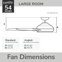 Casablanca 52 inch Julia ENERGY STAR® Fresh White Damp Rated Ceiling Fan with LED Light Kit and Wall Control