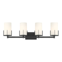 30.5'' Froselle Matte Black 4 Light Bath Vanity