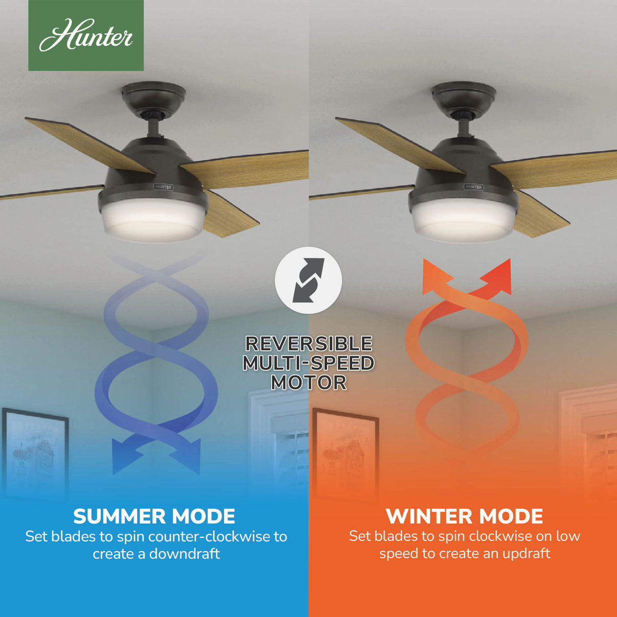44 inch Dempsey Noble Bronze Ceiling Fan with LED Light Kit and Handheld Remote