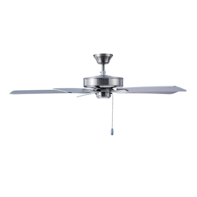 52 Inch Coltstaff AC Brushed Nickel Indoor Ceiling Fan 5-Blade Reversible