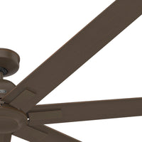72 inch Downtown ENERGY STAR® Matte Bronze Damp Rated Ceiling Fan and Wall Control