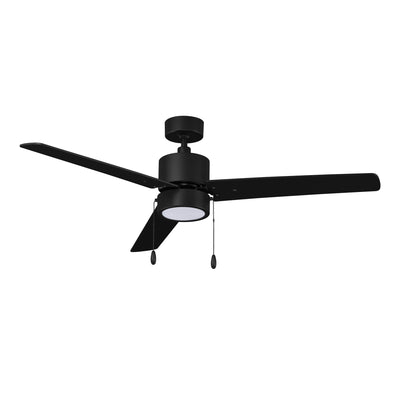 52 Inch Aldea II AC Matte Black Indoor Ceiling Fan Reversible