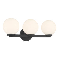 22'' Ardeva Matte Black 3 Light Bath Vanity