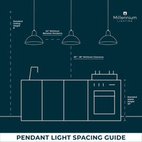 6.75'' Natalie Matte Black 1 Light Pendant