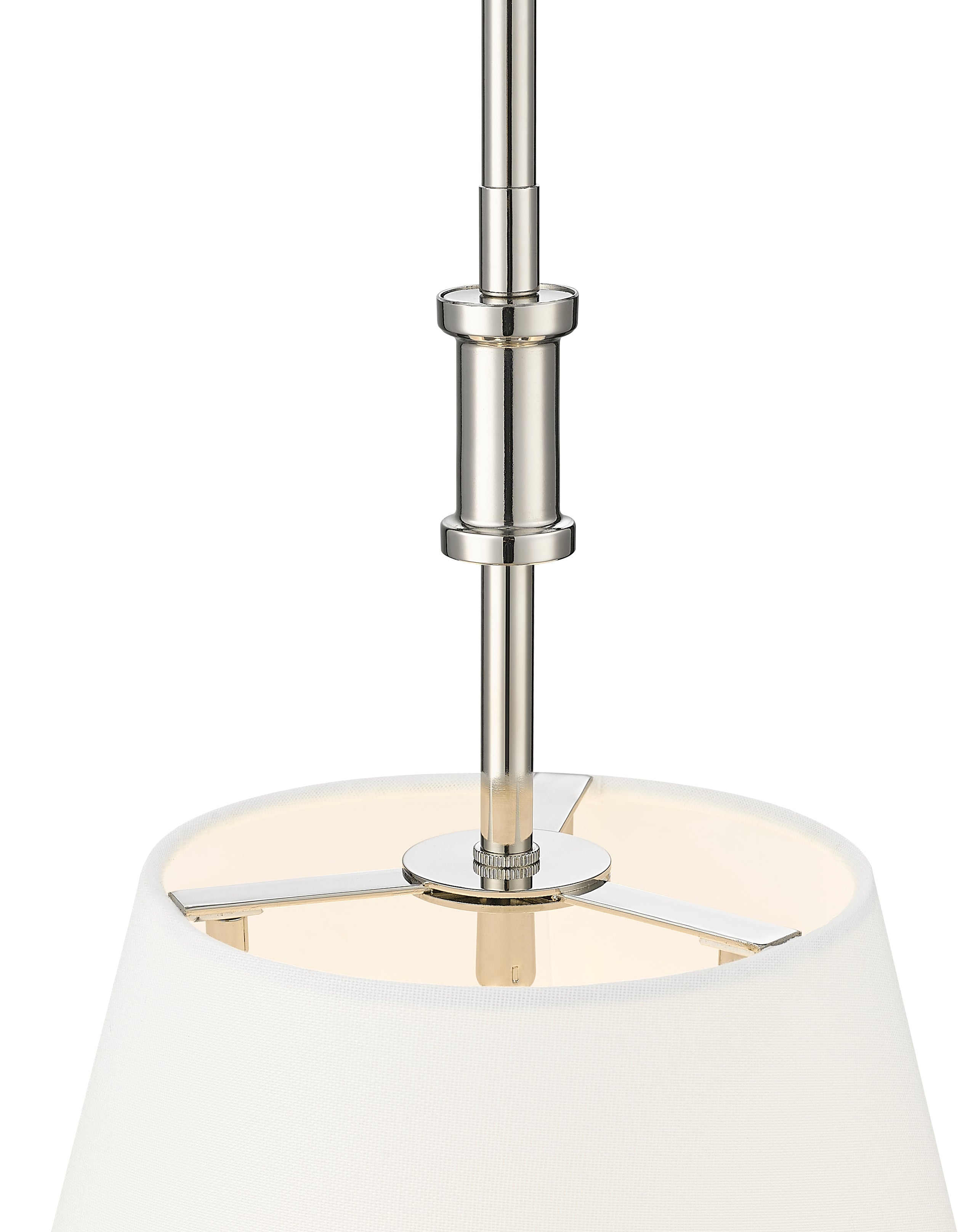 24'' Adorra Polished Nickel 3 Light Pendant