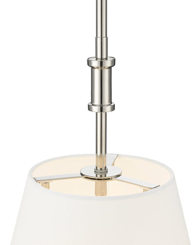 24'' Adorra Polished Nickel 3 Light Pendant