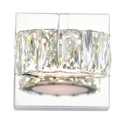 Milan LED Chrome Bathroom Sconce