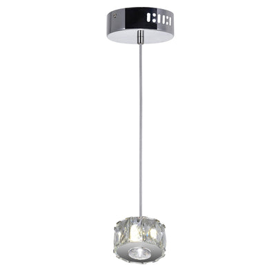 Milan LED Chrome Pendant Light