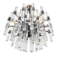 Miroir 8 Light Nickel Chandelier with Polished Finish