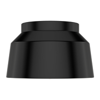 Cranbrook 11.5-inch 1-light Matte Black Flush Mount Ceiling Light with Metal Shade