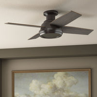 44 inch Dempsey Noble Bronze Low Profile Ceiling Fan and Handheld Remote