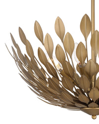 9'' Merylmint Painted Aged Brass 6 Light Pendant
