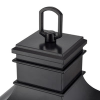 24'' Edenton Matte Black 3 Light Post Lantern
