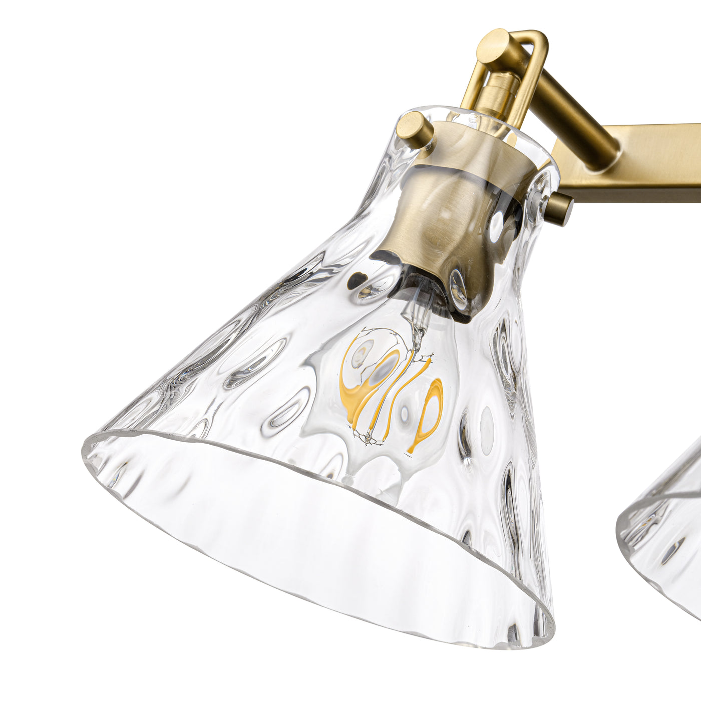 34.75'' Barlon Vintage Brass 4 Light Bath Vanity