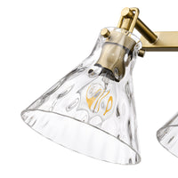 34.75'' Barlon Vintage Brass 4 Light Bath Vanity