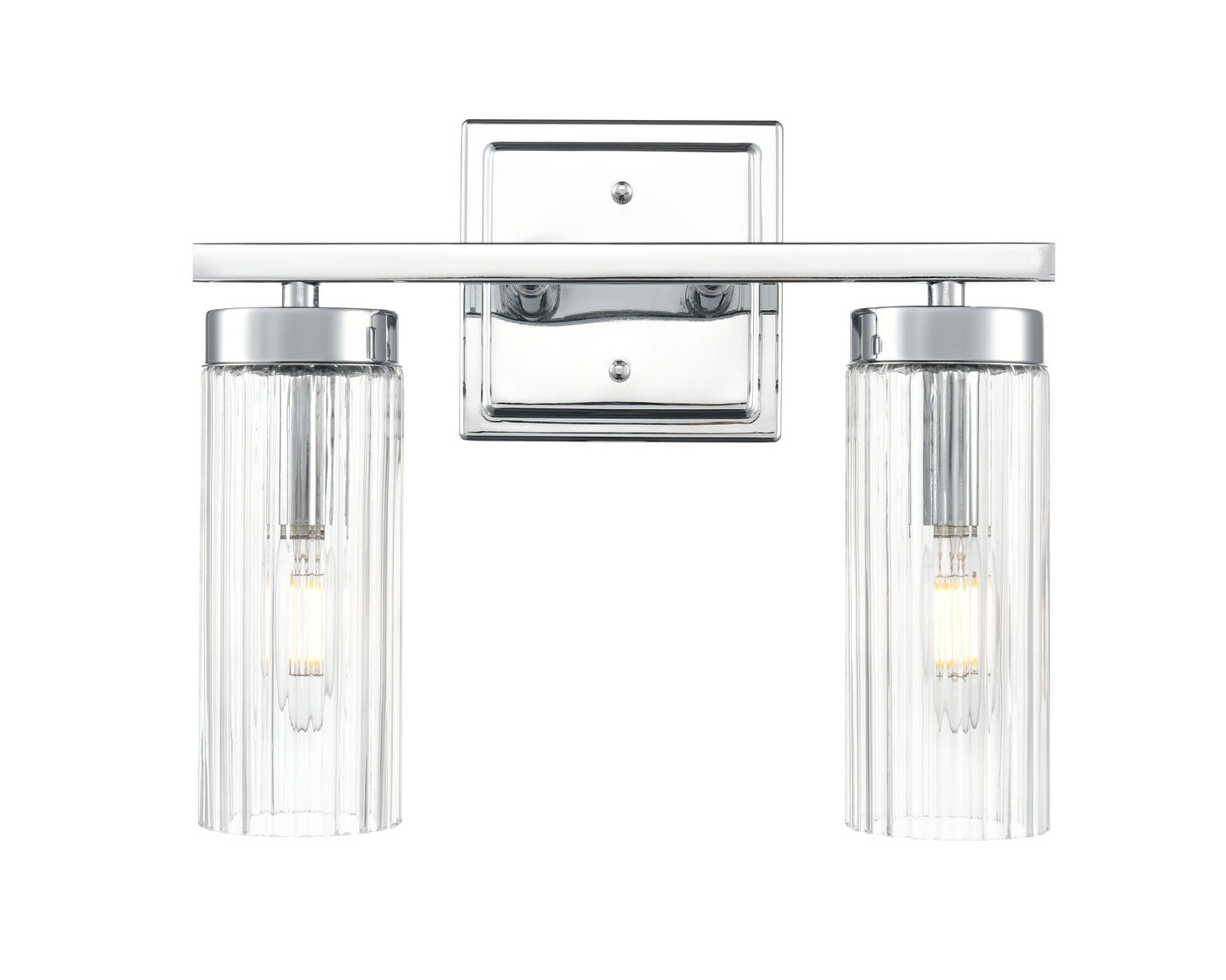 12.5'' Iversen Polished Chrome 2 Light Bath Vanity