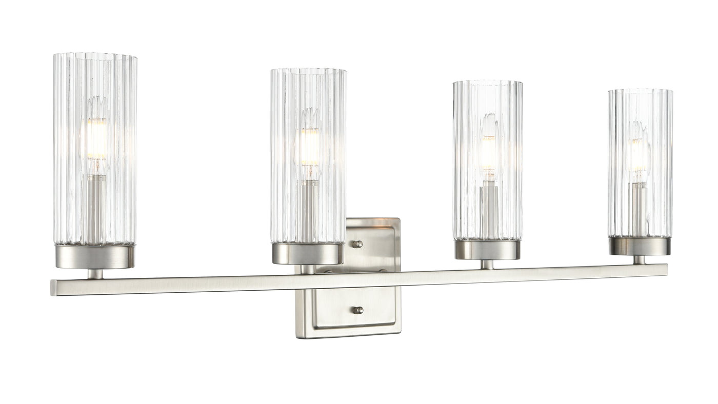 29.75'' Iversen Brushed Nickel 4 Light Bath Vanity