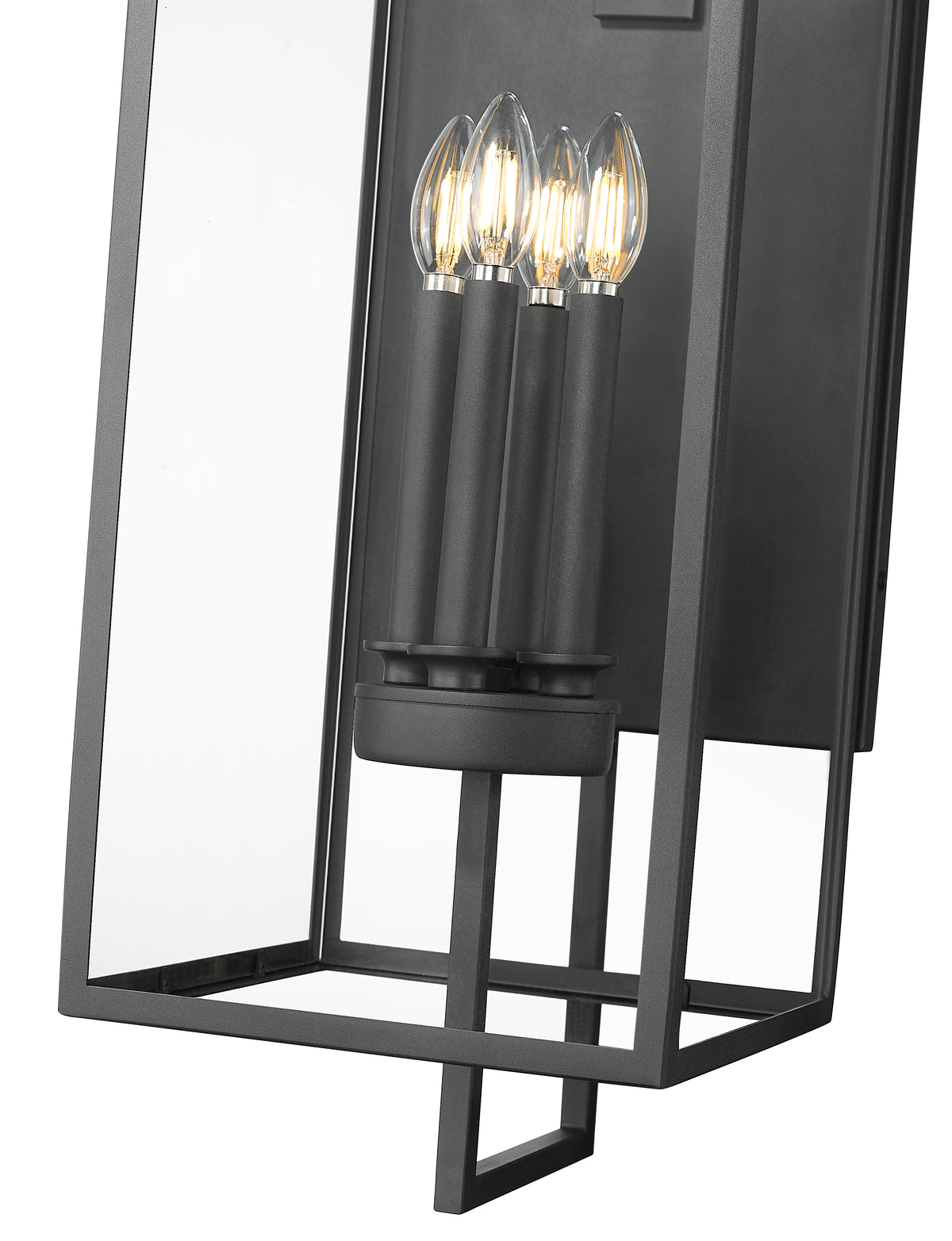 10'' Lamont Textured Black 4 Light Wall Sconce