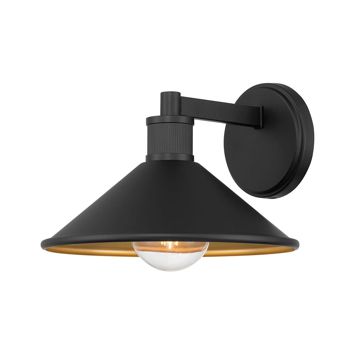 7-inch Vectra Powder Coated Black 1-Light Outdoor Wall Sconce