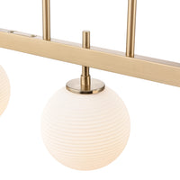 9.25'' Coretta Modern Gold 5 Light Linear Chandelier
