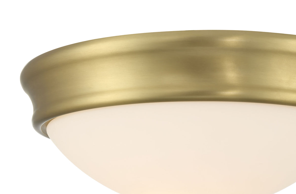 4'' Baumann Vintage Brass 1 Light Flush Mount