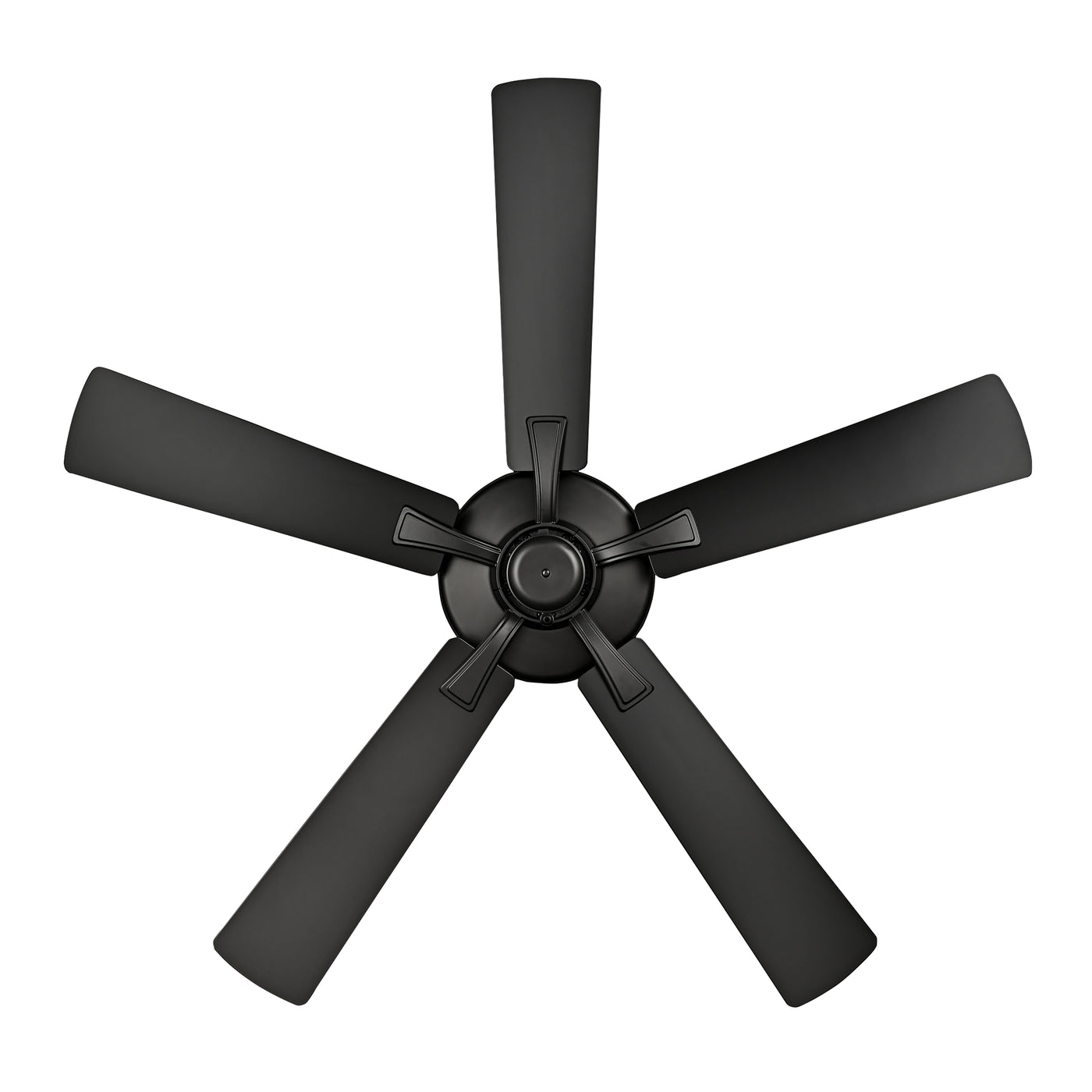52 Inch Velbreeze AC Matte Black Outdoor Ceiling Fan 5-Blade