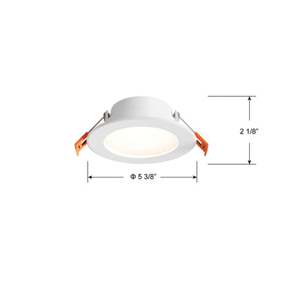 4-inch White Commercial Wall Light with 5-CCT Selectable White and 3W Output